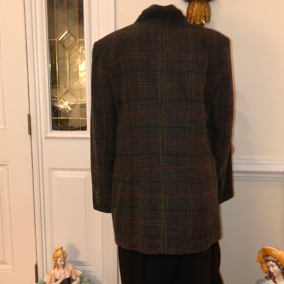 GOOD CONDITION STRUCTURED WOOL KNIT BLAZER - Picture 4 of 5